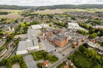 Luftbild des Homann-Geländes